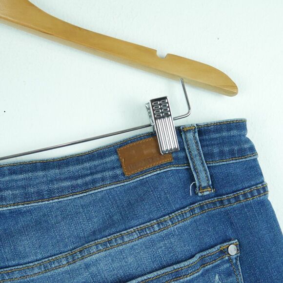 Judy Blue 3XL Jeans Skinny Fit Distressed Denim Plaid Contrast Grunge Western - Picture 10 of 11